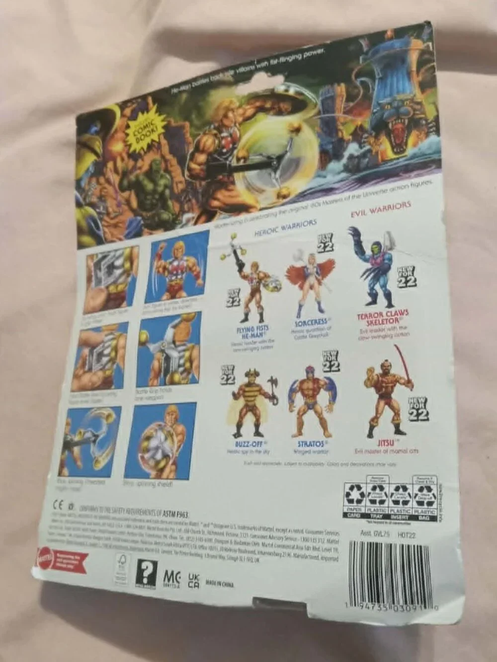 Masters of the Universe, He-Man, Flying Fists, Brand New, Sealed-